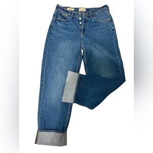 Universal Thread Women's Mid-Rise Cuffed 90's Baggy Jeans Size 6R